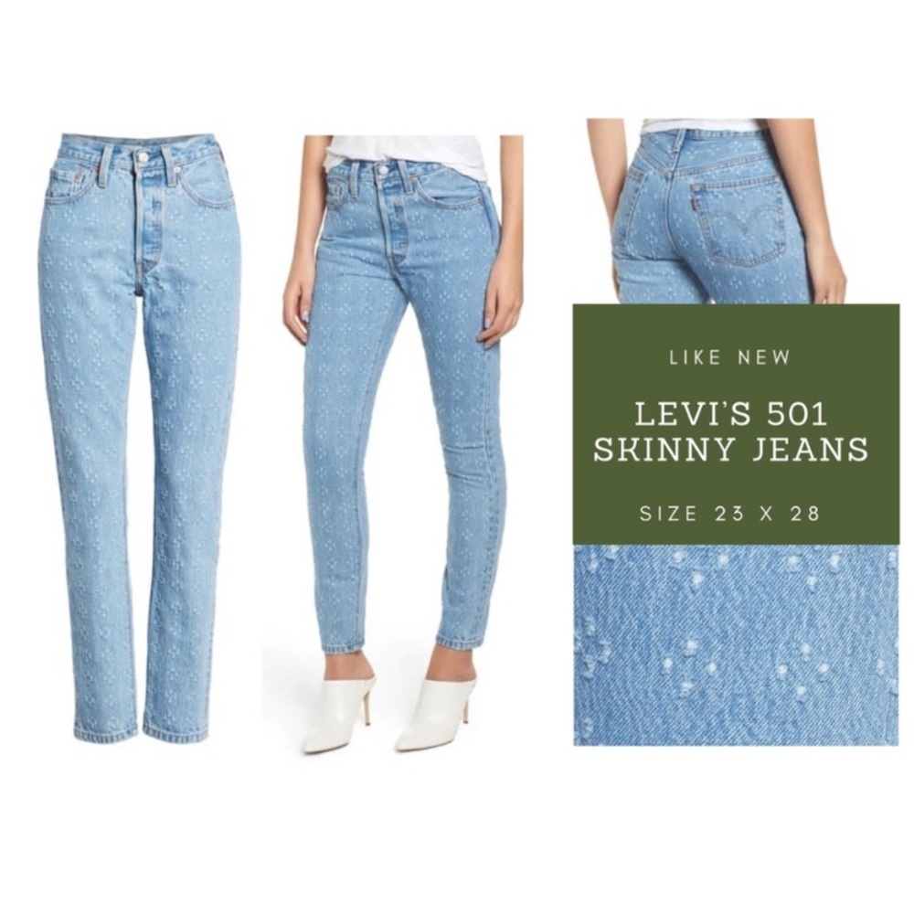 Levi’s 501 Skinny Jeans - Worn once!